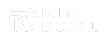 Logo Kit Digital en color blanco sobre fondo negro